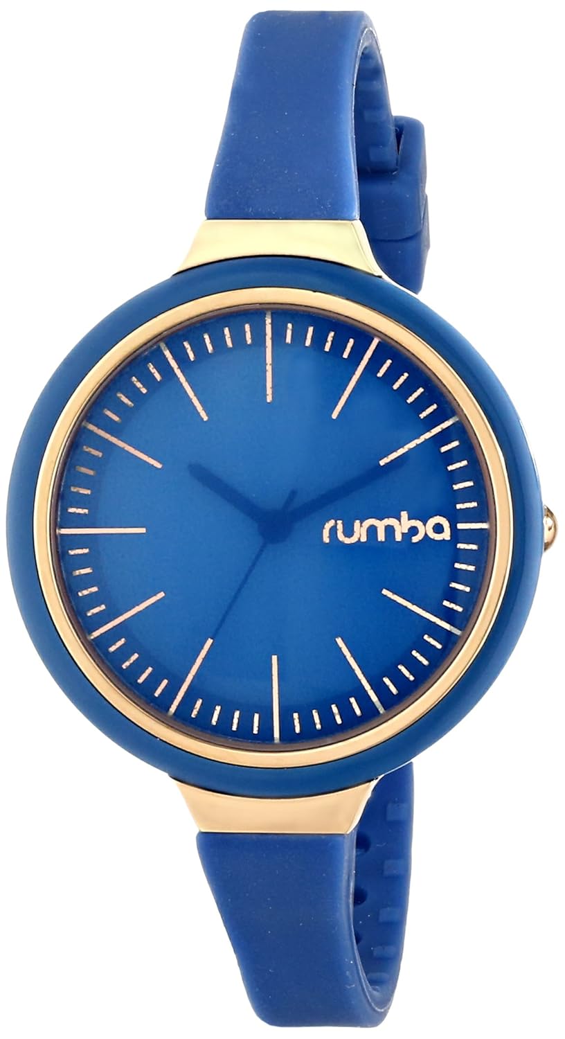 rumbatime女式23565 orchard gloss指针显示日本石英蓝色手表