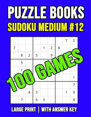 Puzzle Books Sudoku Medium #12: Games For Kids And Adults With Instructions, Gifts For Sudoku Lovers (8,5" x 11")