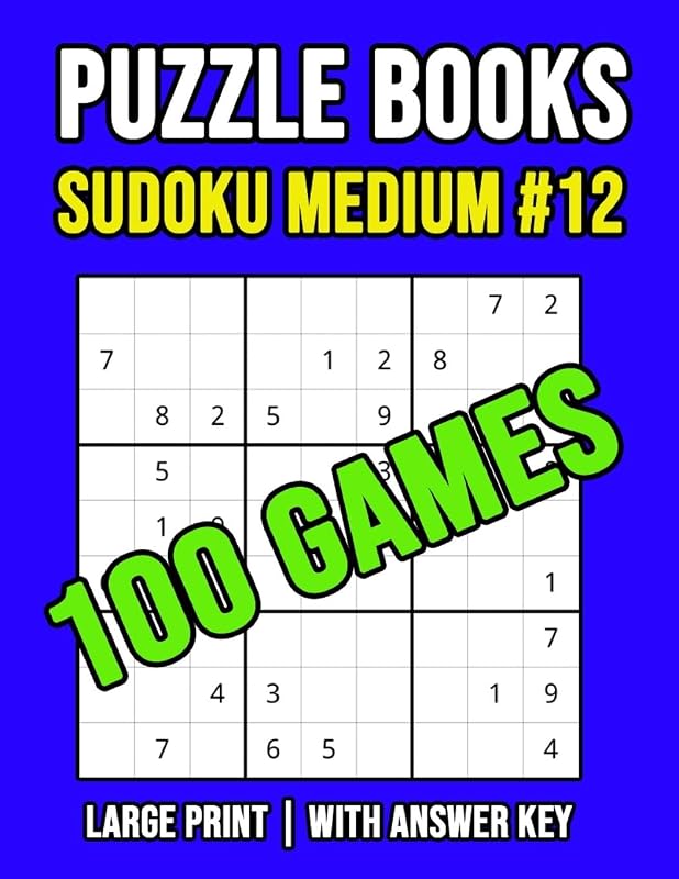 Puzzle Books Sudoku Medium #12: Games For Kids And Adults With Instructions, Gifts For Sudoku Lovers (8,5" x 11") by Smart Puzzle Books