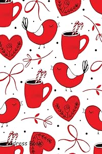 Address Book: For Contacts, Addresses, Phone Numbers, Email, Note,Alphabetical Index With Watercolor Valentine Pattern Background