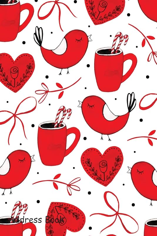 Address Book: For Contacts, Addresses, Phone Numbers, Email, Note,Alphabetical Index With Watercolor Valentine Pattern Background by Shamrock Logbook