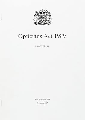 Opticians Act 1989: Elizabeth II. Chapter 44