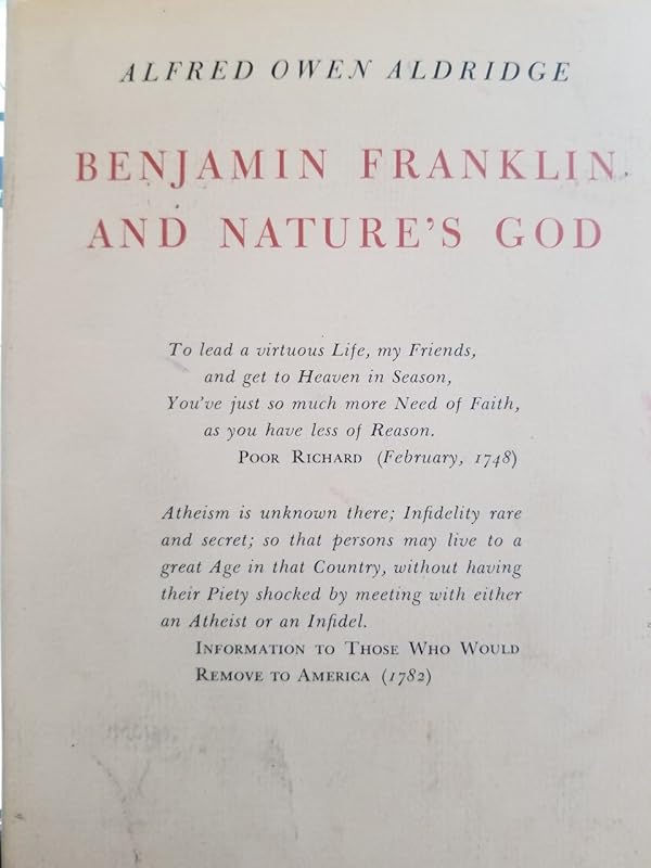 Benjamin Franklin and Nature's God by Alfred Owen Aldridge