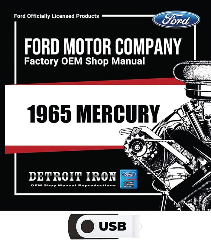 1965 Mercury Shop Manual, Wiring Diagrams, Sales Data & Parts Books on USB by Ford Motor Company