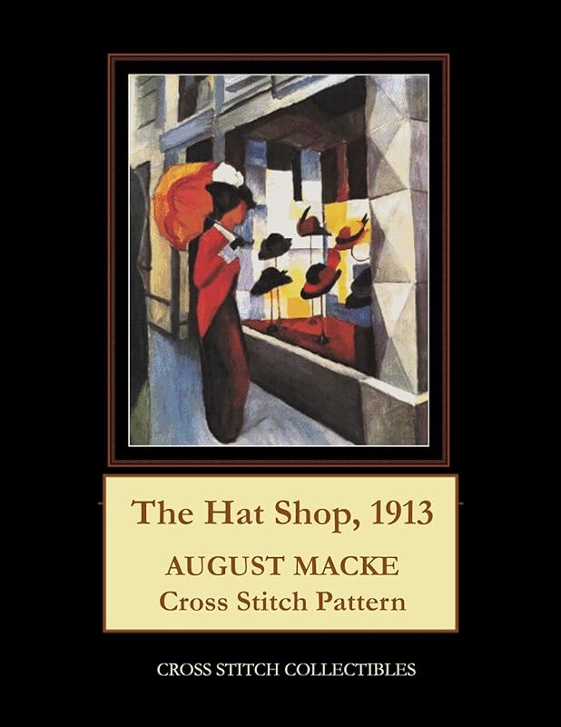 The Hat Shop, 1913: August Macke Cross Stitch Pattern by Cross Stitch Collectibles