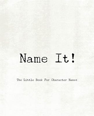 Name It! - The Little Book For Character Names