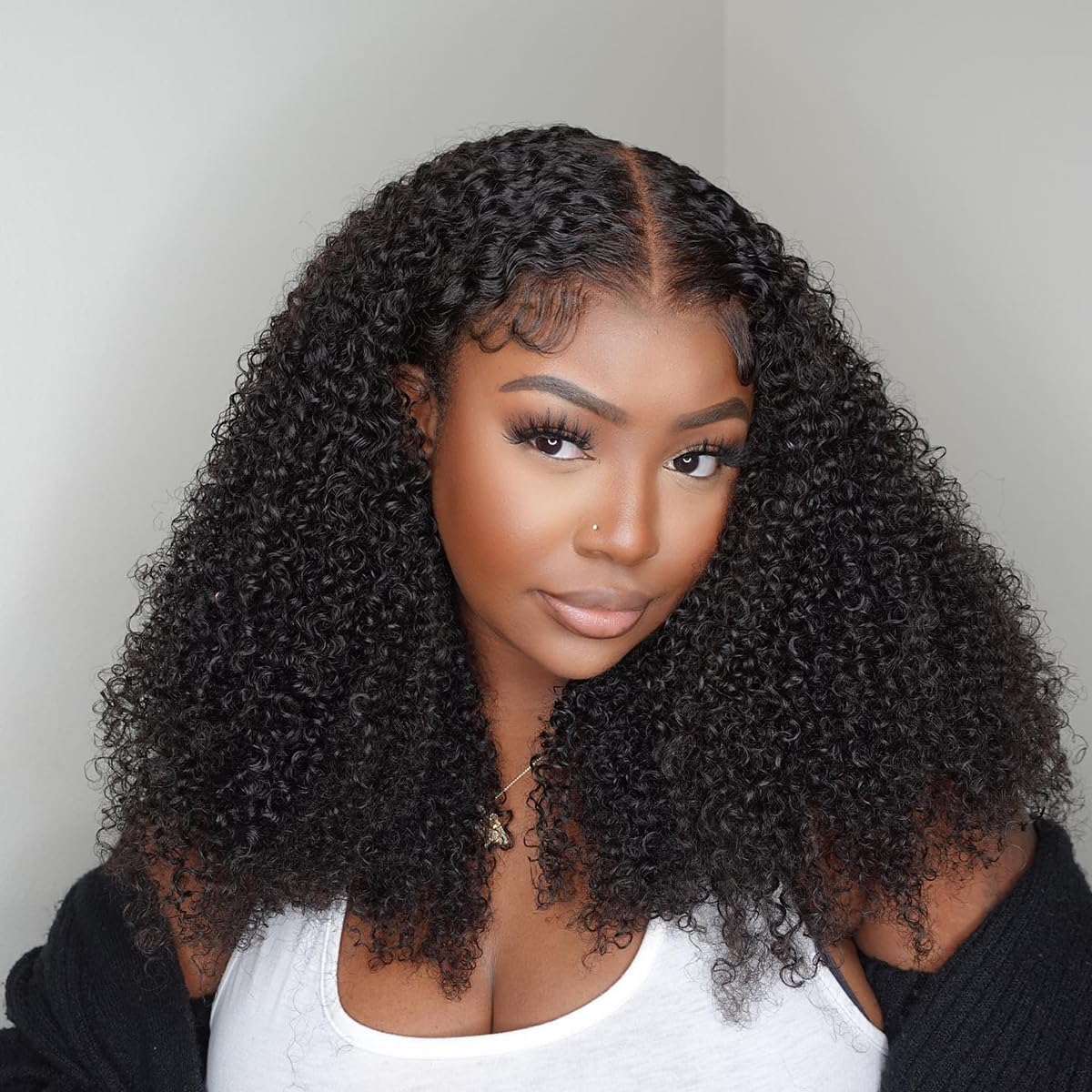Parrucca lace front in capelli umani kinky curly birmani_voghion.com