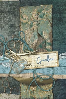 GRANDMA: Large Print Address Book Gift for Grandmother Nickname with Gorgeous Art Cover