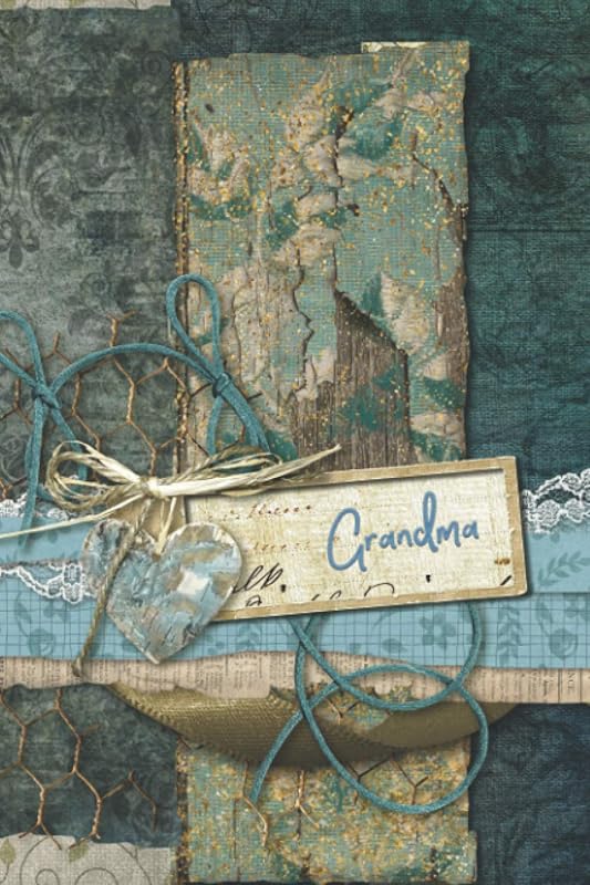 GRANDMA: Large Print Address Book Gift for Grandmother Nickname with Gorgeous Art Cover by Angelique Petrichor