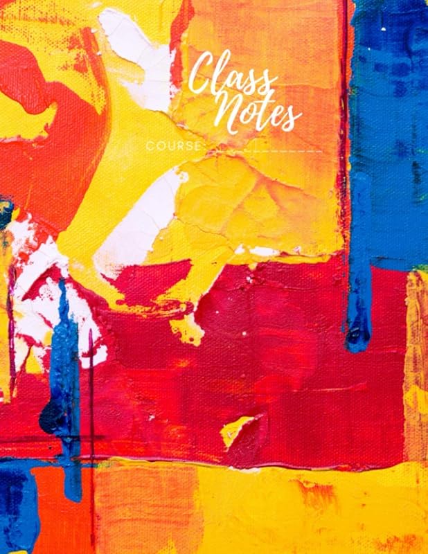 Class Notes: Cornell Style Lined Sheets ART 3 8.5x11 by Elle Kaye
