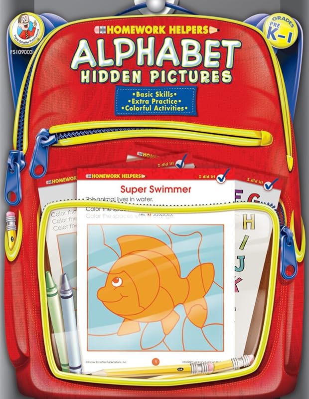 Alphabet Hidden Pictures, Grades PK - 1 (Homework Helper) by Frank Schaffer Publications