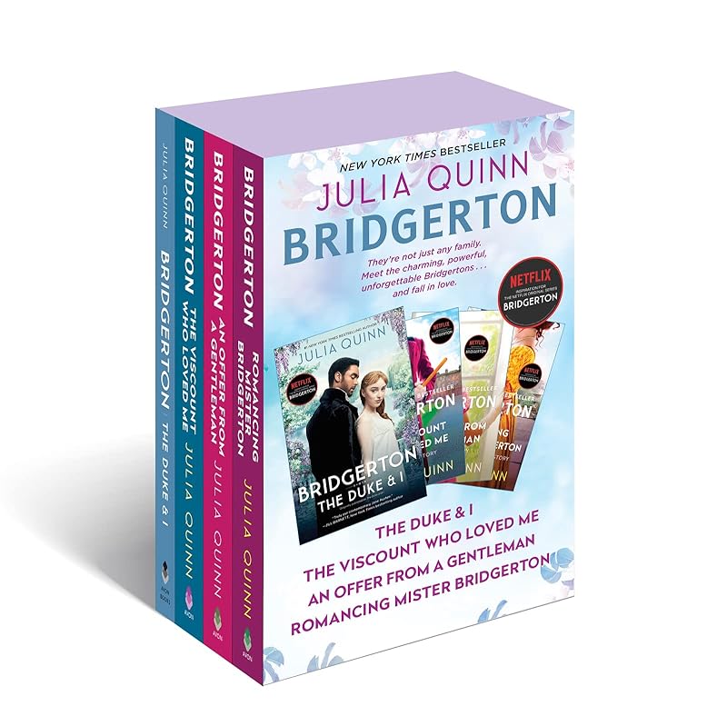 Bridgerton Boxed Set 1-4: The Duke and I/The Viscount Who Loved Me/An Offer from a Gentleman/Romancing Mister Bridgerton (Bridgertons) by Julia Quinn