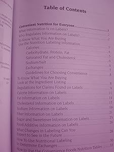 Convenience Food Facts: Help for Planning Quick, Healthy, and Convenient Meals by Arlene Monk