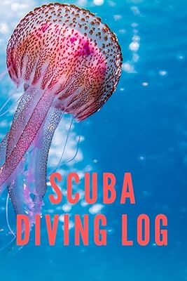 SCUBA Diving Log: Diving logbook with vibrant pink jellyfish cover. 6x9 @100 page.: SCUBA Diving Log