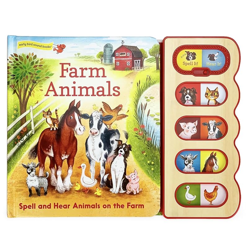 Farm Animals (8-button Early Bird Switch Sound Book) by Scarlett Wing