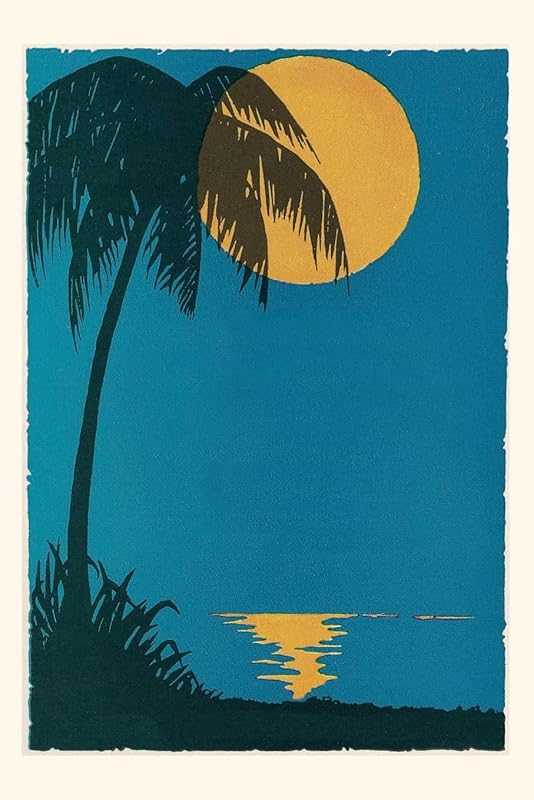 Vintage Journal Sunset over Ocean with Palm Tree (Pocket Sized - Found Image Press Journals) by Found Image Press