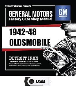 1942-1948 Oldsmobile Shop Manuals, Sales Data & Parts Books on USB by Oldsmobile Division