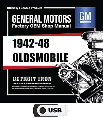 1942-1948 Oldsmobile Shop Manuals, Sales Data & Parts Books on USB