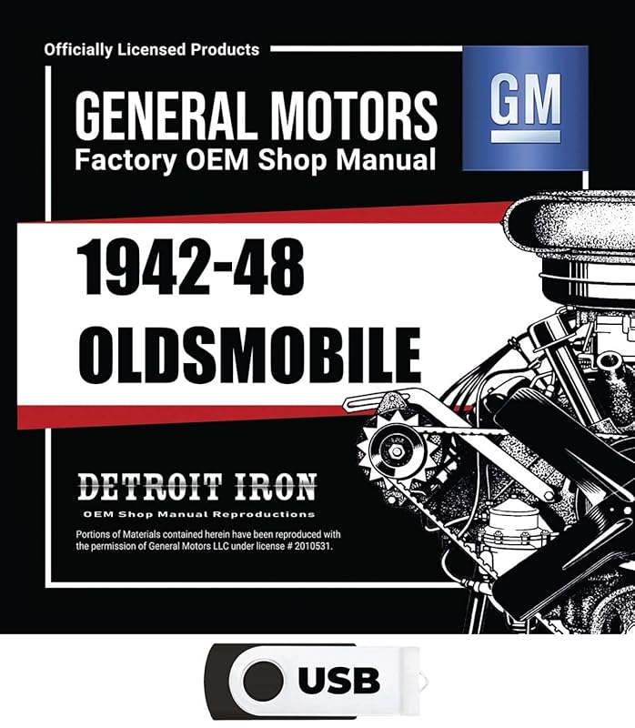1942-1948 Oldsmobile Shop Manuals, Sales Data & Parts Books on USB by Oldsmobile Division