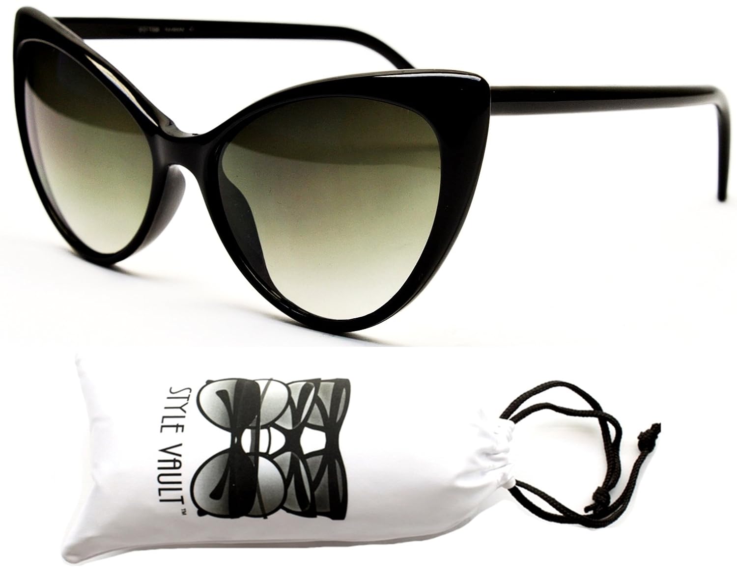 

W79-vp Style Vault Cat Eye Sharp Corner Sunglasses