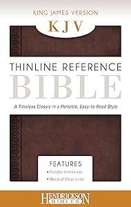 The Holy Bible: King James Version Chestnut Brown Flexisoft Leather Thinline Reference Bible by LLC Hendrickson Publishers Marketing