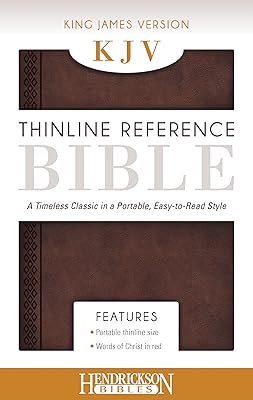 The Holy Bible: King James Version Chestnut Brown Flexisoft Leather Thinline Reference Bible