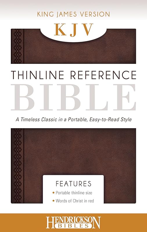 The Holy Bible: King James Version Chestnut Brown Flexisoft Leather Thinline Reference Bible by LLC Hendrickson Publishers Marketing