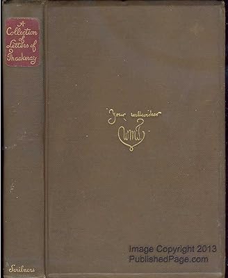 A collection of letters of Thackeray, 1847-1855