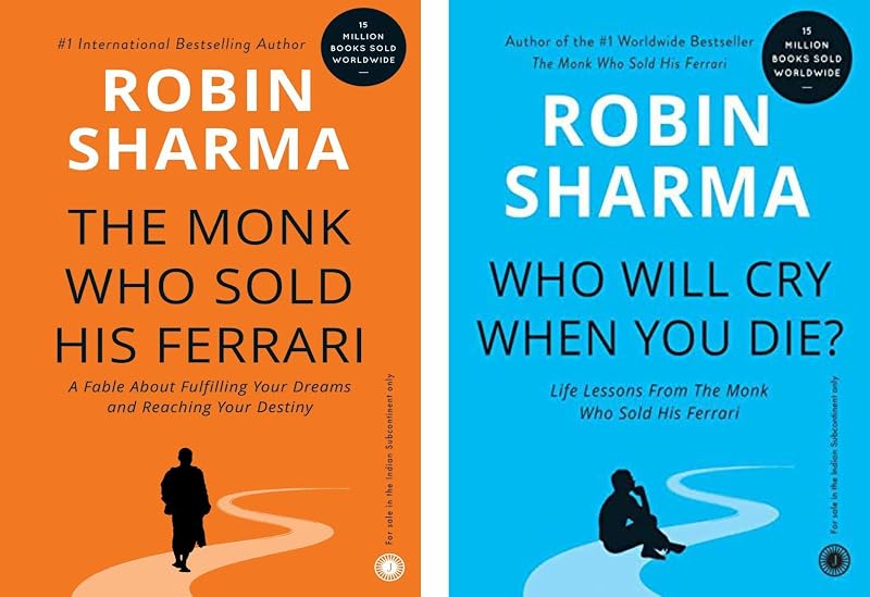 Robin Sharma 2 Books Collection Set [The Monk Who Sold His Ferrari & Who Will Cry When You Die?] by Robin Sharma