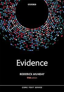 Evidence (Core Texts Series) by Roderick Munday