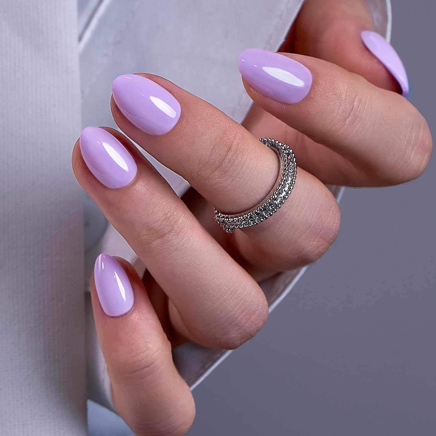 Soft Gel Almond Press On Nails Peach Nude Reusable Nail Kit_voghion.com