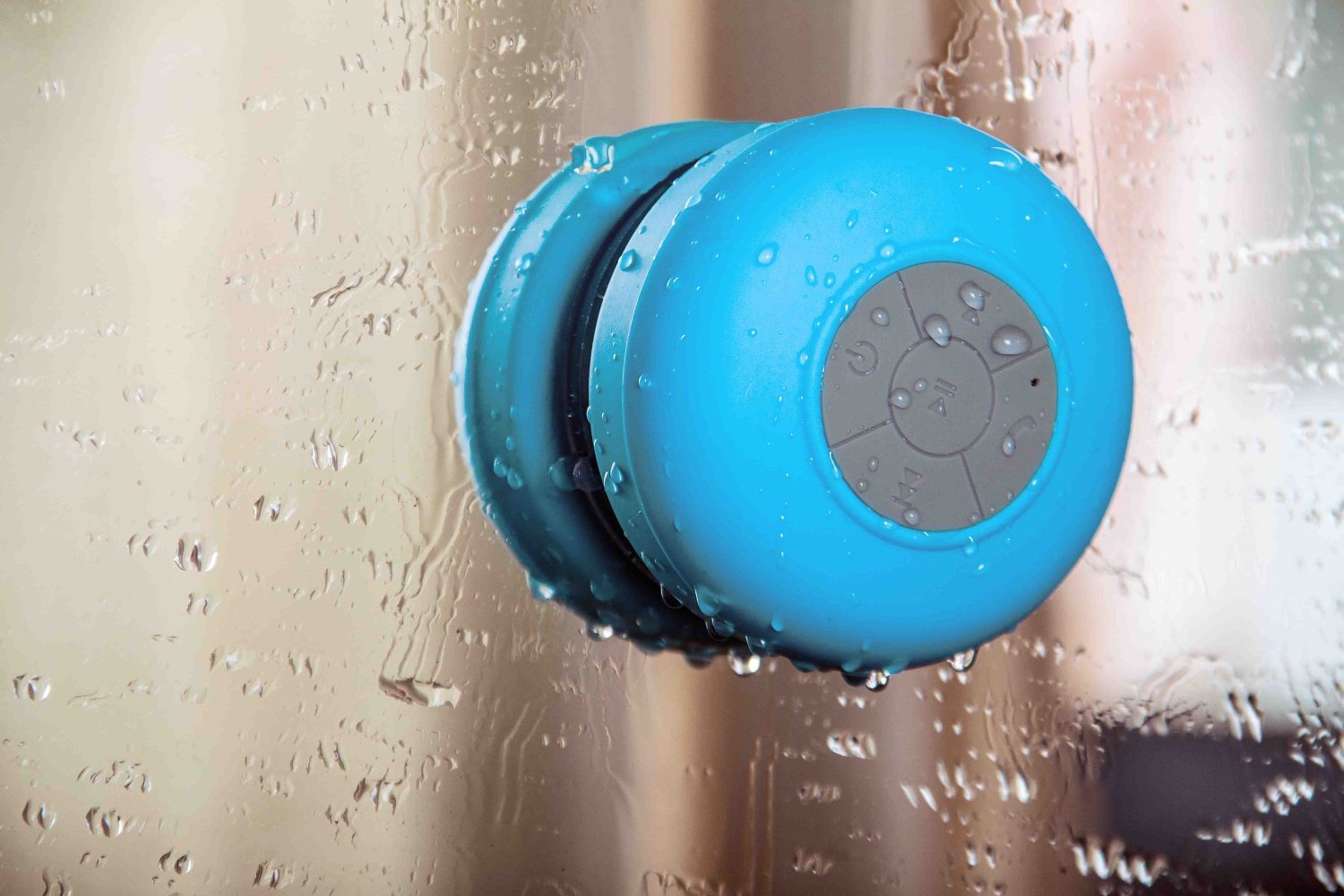 

Lycheers Mini Ultra Portable Waterproof Bluetooth Wireless Stereo Speakers with Suction Cup for Showers, Bathroom, Pool, Boat, Car, Beach, Outdoor etc / Compatible with all Bluetooth Devices, iPhone 5 Siri and All Android devices