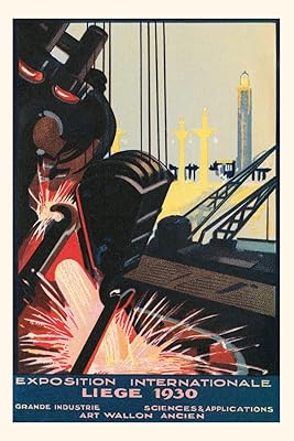 Vintage Journal International Exposition in Liege (Pocket Sized - Found Image Press Journals)
