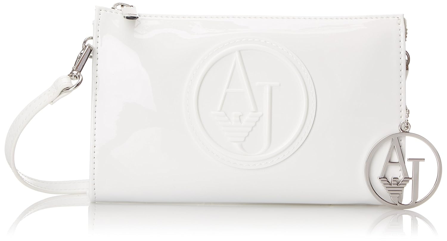 

Armani Jeans RJ Small Patent Crossbody with Logo Bag