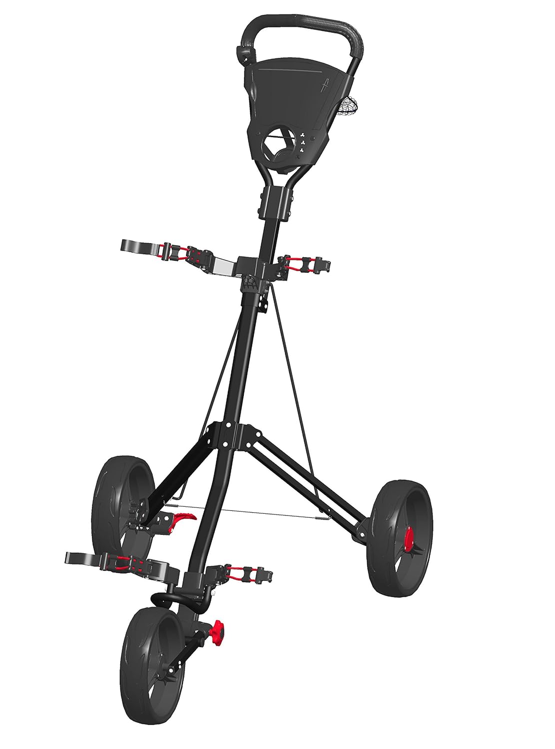 

Spin It Golf Products Easy Roll Push Cart, Black