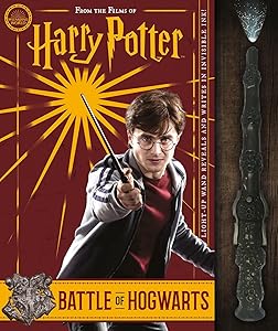The Battle of Hogwarts and the Magic Used to Defend It (Harry Potter) (book and wand set)