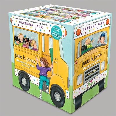 Junie B. Jones Books in a Bus 28-Book Boxed Set: The Complete Collection: Books 1-28