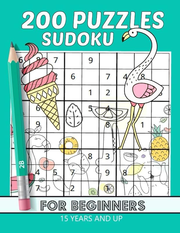 200 Puzzles sudoku for beginners 15 years and up: mixed very hard and esay / Huge Bargain Collection of 200 Puzzles, 9x9 Sudoku book / and ... your Brain . for a Better Gaming Experience . by Moha Moha