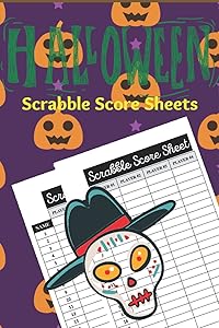 Halloween Scrabble Score Sheets: Scrabble Score Record Keeper Book Official Scrabble Score pads for 2-4 Players 6X9 book-5 by MAA Publication