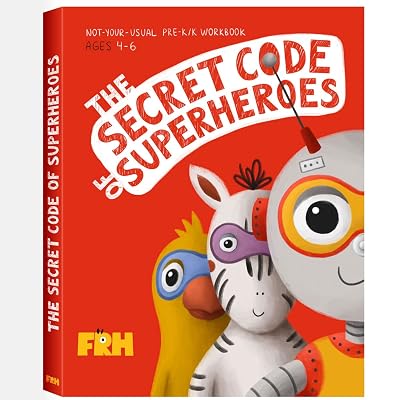 Children's Workbook "The Secret Code of Superheroes" for Ages 4-6