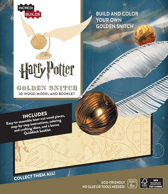 IncrediBuilds: Harry Potter: Golden Snitch 3D Wood Model and Booklet by Jody Revenson