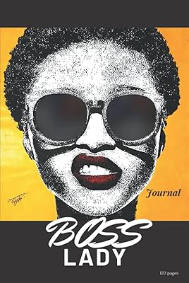 BOSS LADY JOURNAL: Jenique Hardcover Women Journal with the original picture of an art piece on the hardcover page