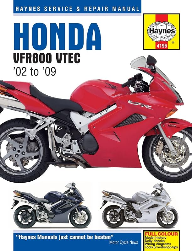 Honda VFR800 VTEC Superbike: 2002 thru 2009 (Haynes Service & Repair Manual) by Ken Freund