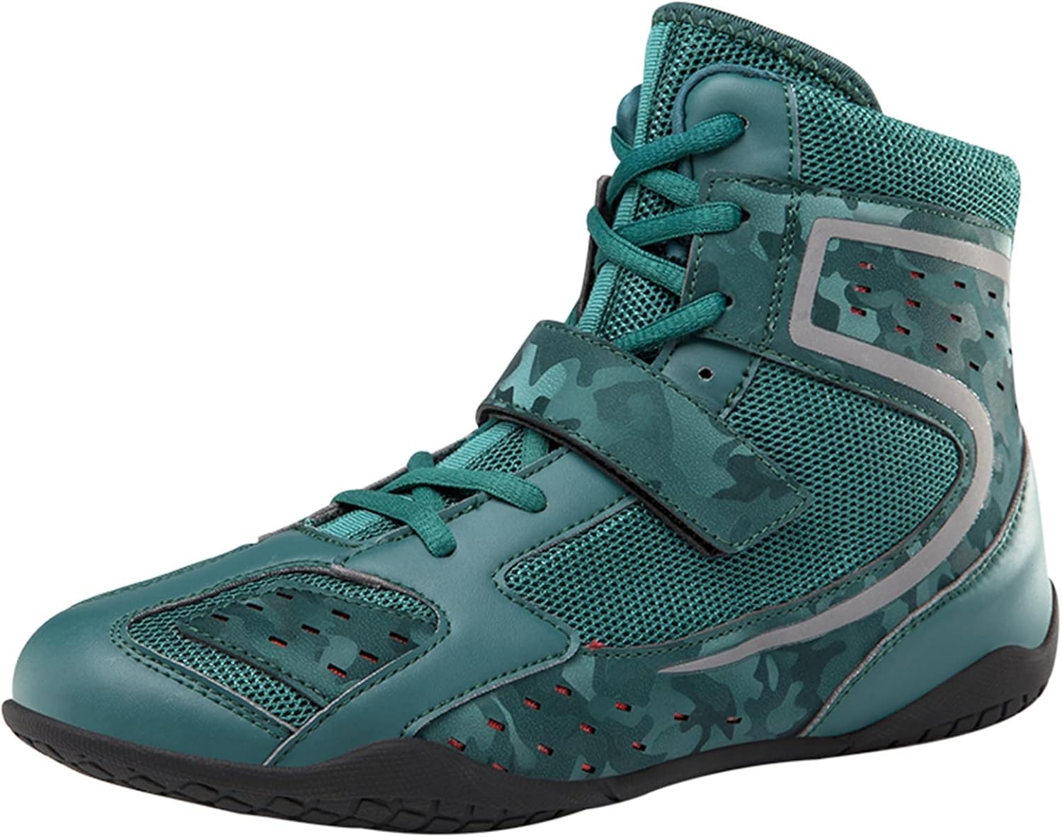 High Top Boxing Boots Comfortable Muay Thai Kickboxing Sparring Athletic Shoes Casual Fashion Sneakers_vogvips.com