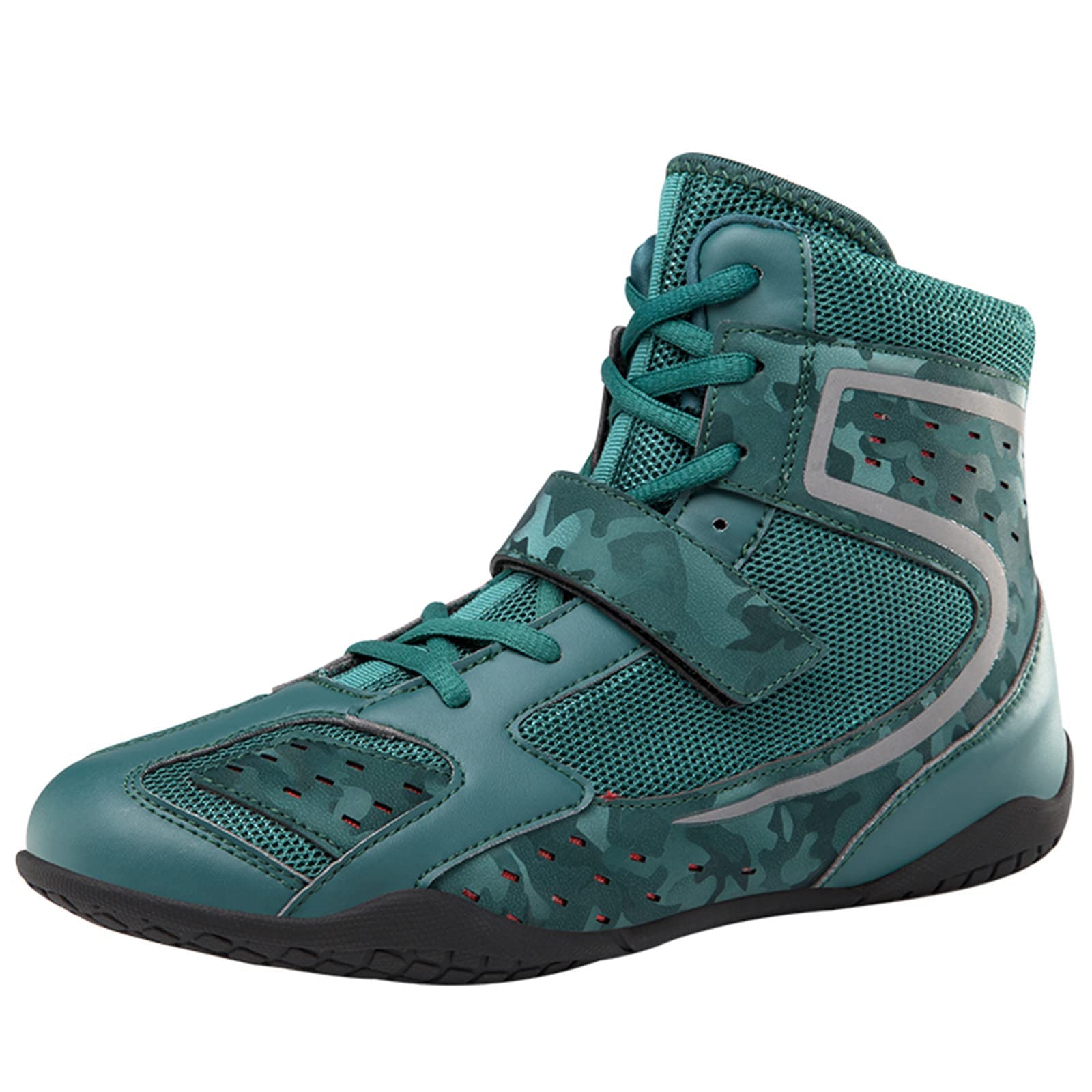 High Top Boxing Boots Comfortable Muay Thai Kickboxing Sparring Athletic Shoes Casual Fashion Sneakers_vogvips.com