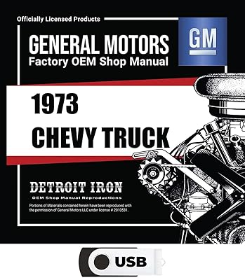 1973 Chevrolet Truck Light Duty Shop Manuals, Owner Manual, Sales Brochures & Parts Catalogs on USB