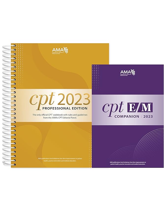 CPT Professional 2023 and E/M Companion 2023 Bundle by American Medical Association