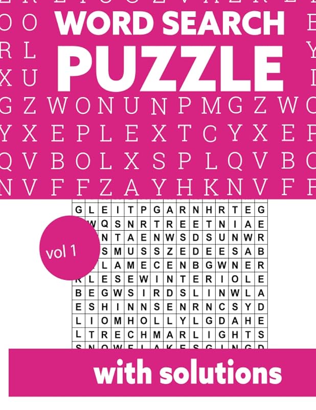 2000 Word Search Puzzle Books for Adults: Word Search Puzzle Activity Books For Adults With Solutions by JOSMO MO355