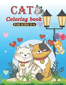 CAT COLORING BOOK FOR KIDS 2-4: Cat Coloring Book for Girls, Boys and All Kids Ages 4-8 with Over 38 Illustrated images by SMPB Publication