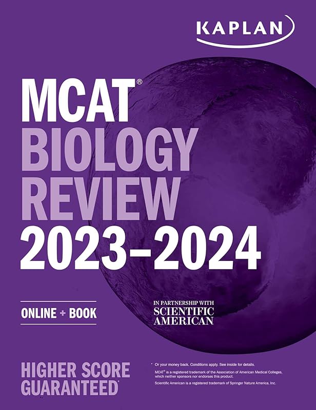 MCAT Biology Review 2023-2024: Online + Book (Kaplan Test Prep) by Kaplan Test Prep